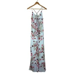 Cynthia Steffe Light Blue Floral Maxi Dress